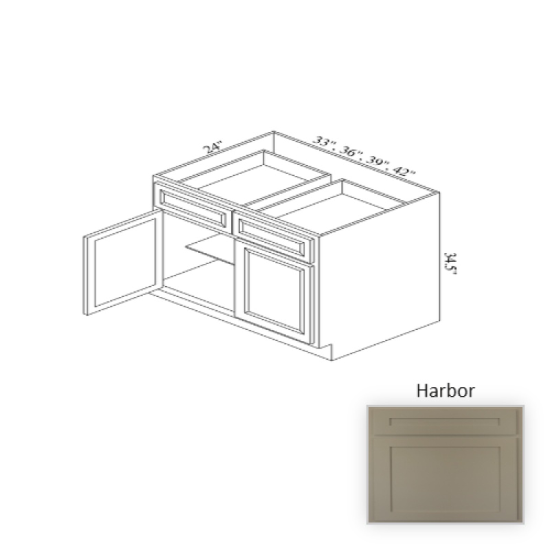 B42 Harbor Wood Kitchen Base Cabinet