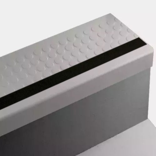 Whispering Mist Raised Round Rubber Stair Tread
