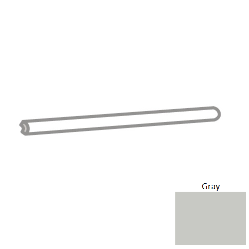 Flex Gray Ceramic Wall Trim 1/2" x 6" Jolly