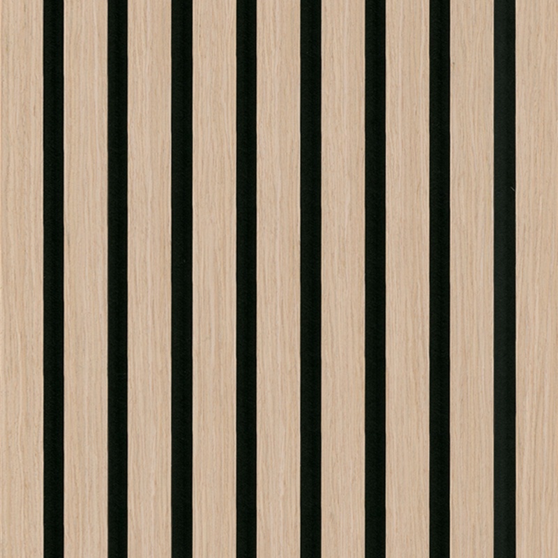 Acoustic Slat Panel Blond Wood Tile - Low Gloss - 9.5" X 94.5"