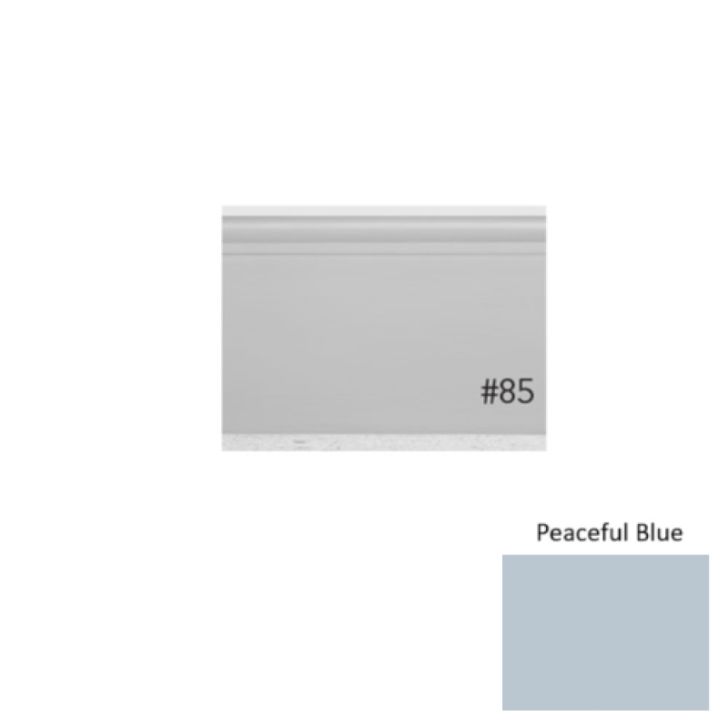 Pinnacle Plus #25 Classic Peaceful Blue Rubber Coil Wall Base - 4 9/16" X 60 Ft