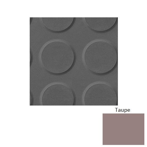 Flextones Taupe Rgt Radial Ii Rubber Distinct Designs Tile - Textured - 18" X 18"