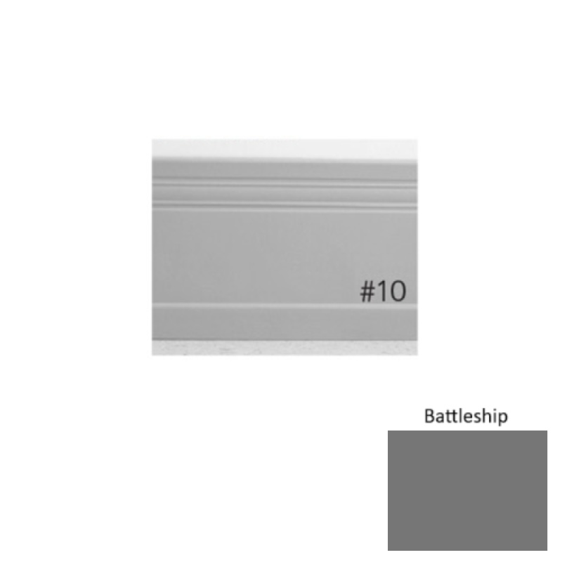 Pinnacle Plus #10 Serenity Battleship Rubber Coil Wall Base - 4" X 60 Ft