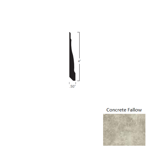 Concrete Fallow Rubber Masquerade Wall Base
