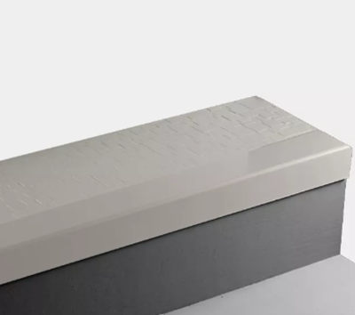 Johnsonite White Sand Cubis Textured Angle Fit Stair Tread