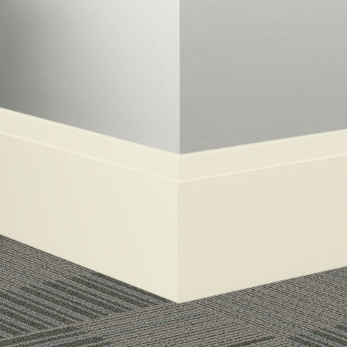 Johnsonite White Pearl Rubber Millwork Contoured Wall Base