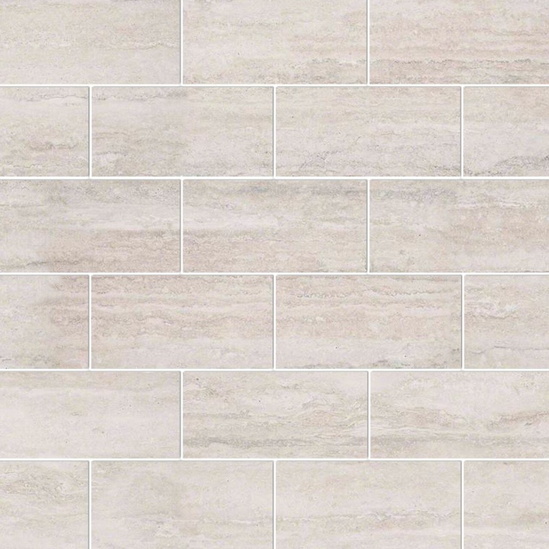 Veneto White Porcelain Mosaic - 2" X 4" Brick - Polished