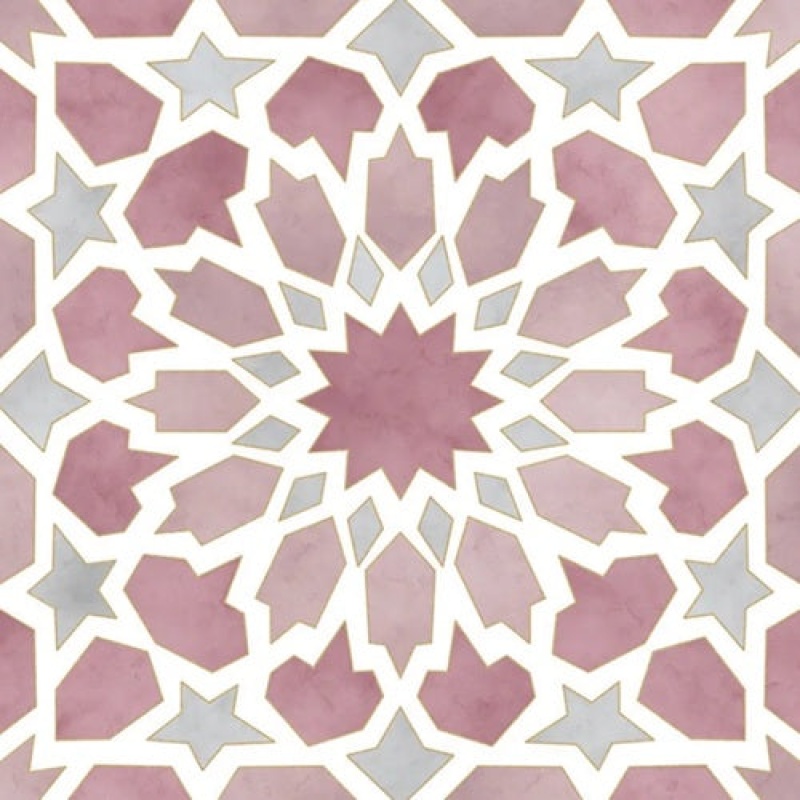 Marakand Bibi Khanum Gold Porcelain Tile - Matte - 8" X 8"