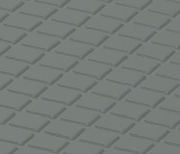 Johnsonite Hunter Green Diamond Solid Color Rubber Tile - Textured - 24" X 24"