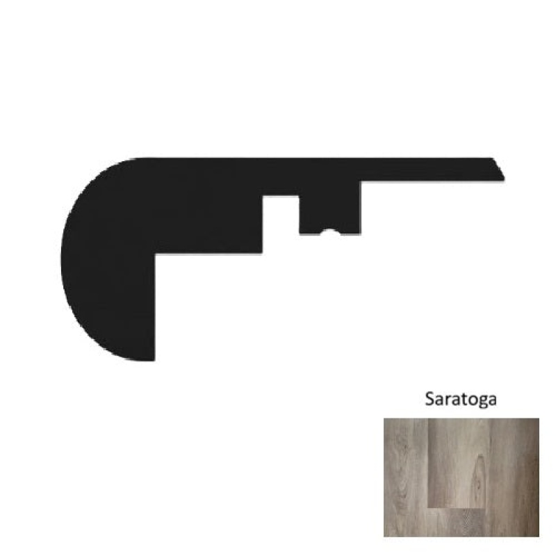 1100 Series Saratoga Luxury Vinyl Overlap Stair Nose - Embossed