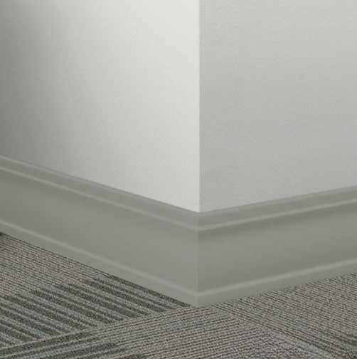 Green Smoke Rubber Millwork Contoured Wall Base
