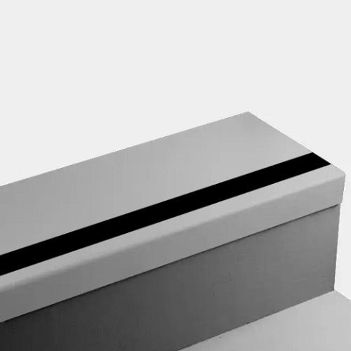 Silver Grey Hammered Rubber Stair Tread