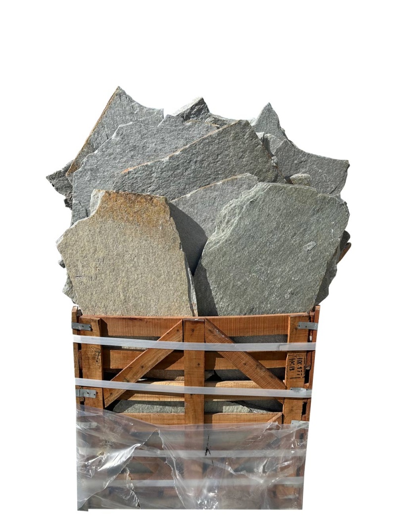 Blue Glacier Slate Flagstone - Natural Cleft Face & Back - Random Sizes