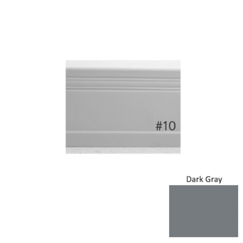 Pinnacle Plus #10 Serenity Dark Gray Rubber Coil Wall Base - 4" x 60 Ft