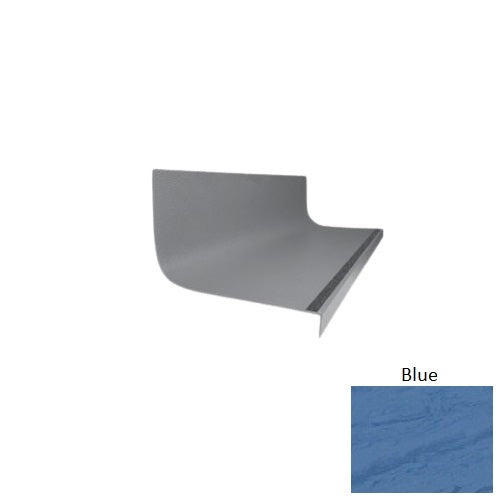 Evolving Styles Creative Elements Blue Type 1975 With Flush Ribbed / Smooth Insert Distinct Designs Rubber - 20 3/8" X 72" Stair Tread - Hammered