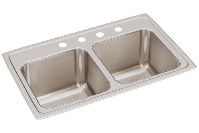 Lustertone Classic Stainless Steel Double Bowl Kitchen Sink