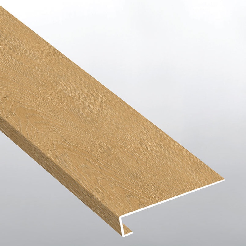 Everlife Lvt Nove Selbourne Luxury Vinyl Moulding / Trim - 12" X 47.25" Stair Tread Eased Edge Wrapped - Low Gloss