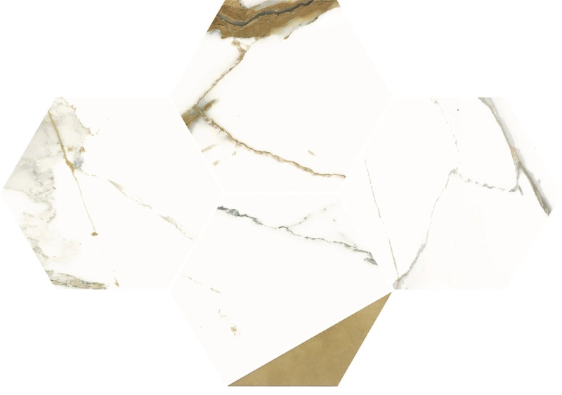 Roca Mosaico Theia Porcelain Mosaic - Hexagon - Glossy