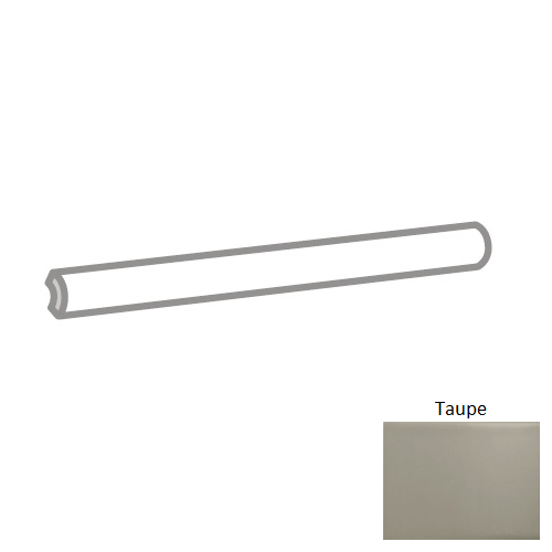 Catch Taupe Ceramic Wall Trim - 1" X 6" Quarter Round