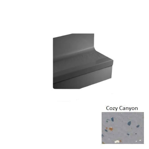 Johnsonite Cozy Canyon Cubis Rubber Stair Tread With Riser