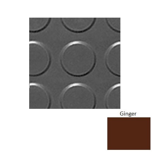 Flextones Ginger Rbt Radial High Profile Rubber Distinct Designs Tile - Textured - 18" X 18"