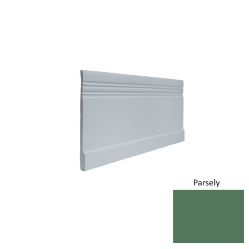Contours #10 Serenity Parsely Rubber Profiled Wall Base - Satin - 4" X 8 Ft