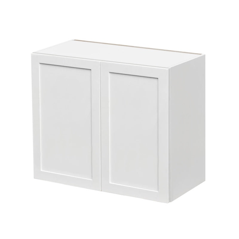 Mallorca White Shaker Wood Kitchen Wall Cabinet - 33" X 12" X 30" (Assembly Required) - White