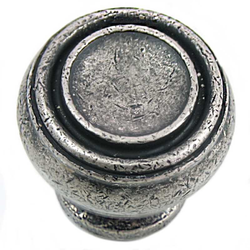 Balance Zinc Alloy Cabinet Knob - Distressed Pewter