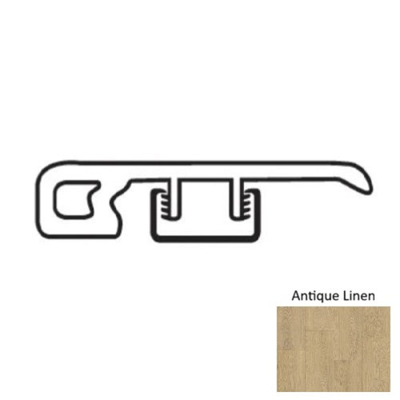 Natural Beauty Max 4 Oakridge Antique Linen Luxury Vinyl Moulding / Trim - 1.73" X 94.48" End Cap - Urethane
