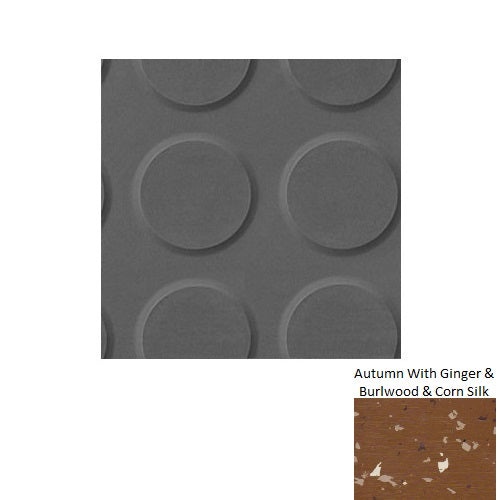 Spextones Autumn With Ginger & Burlwood & Corn Silk Rgt Radial Ii Rubber Distinct Designs Tile - Textured - 18" X 18"