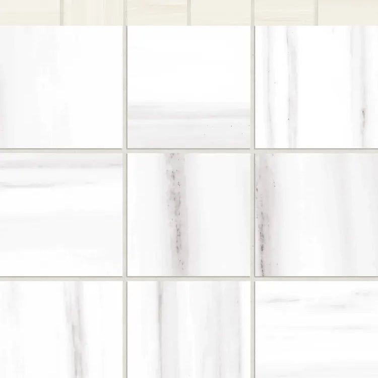 Prati Dolomite Porcelain Mosaic - 4" X 4" - Honed