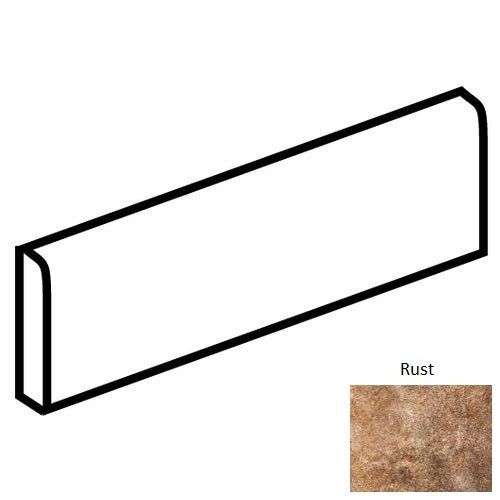 Vesale Stone Rust Porcelain Floor & Wall Trim