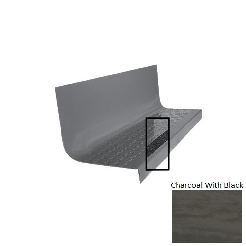 Charcoal Stair Tread with Black Type 1776