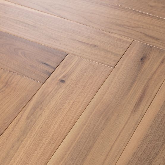 Revival Walnut Herringbone Sirocca Engineered Hardwood Flooring - Uv Aluminum Oxide - 5" X 24"
