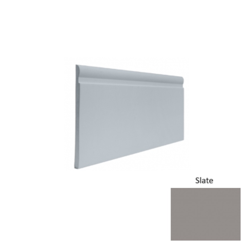 Contours #85 Fashion Slate Rubber Profiled Wall Base - Satin