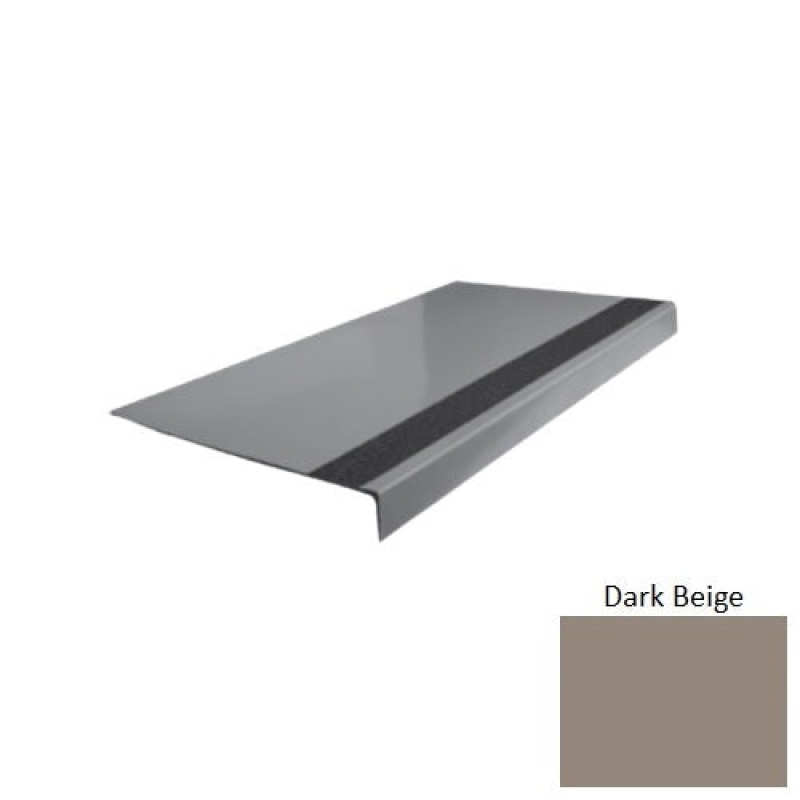 Flextones Dark Beige Type 170 Rubber Stair Tread – Smooth