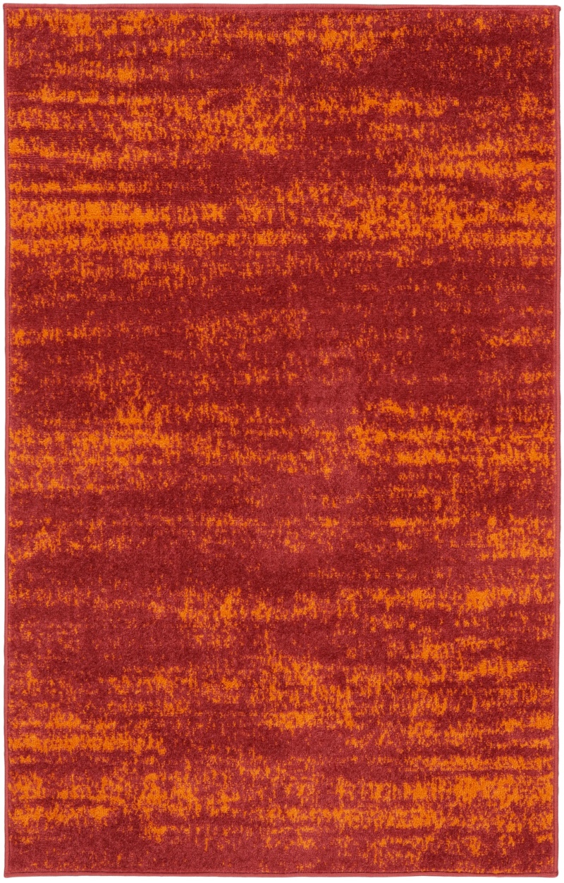 Nourison Essentials Red Modern Area Rug, 2 Ft x 4 Ft