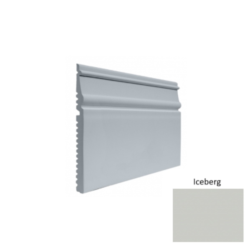Contours #55 Nobility Iceberg Rubber Profiled Wall Base - Satin - 5 1/2" X 8 Ft