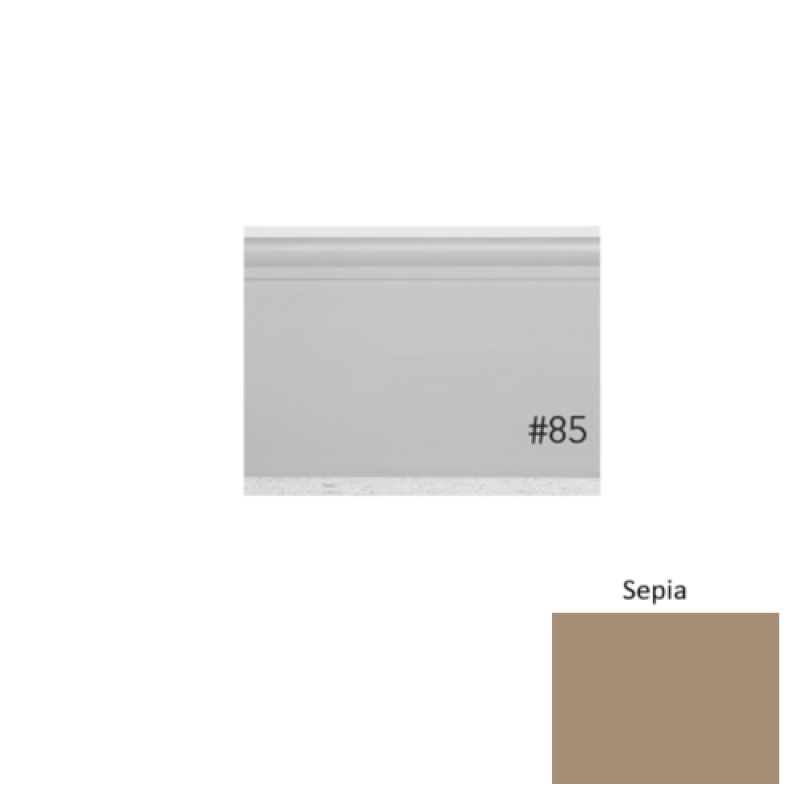 Pinnacle Plus #25 Classic Sepia Rubber Coil Wall Base - 4 9/16" X 60 Ft