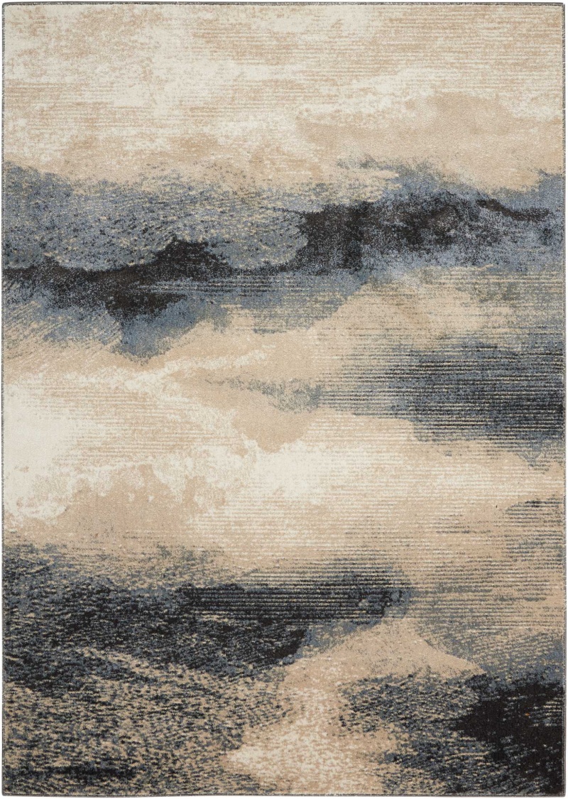 Maxell Flint Mae06 Polyester Modern Area Rug - 7 Ft X 10 Ft