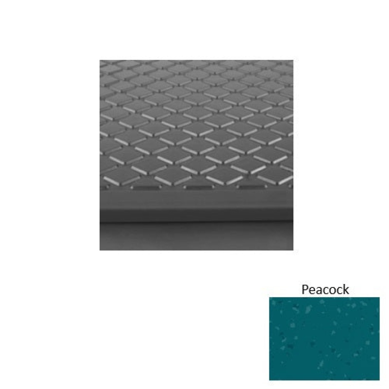 Symmetry 30 Peacock Diamond Rubber Stair Tread With Dupont Kevlar