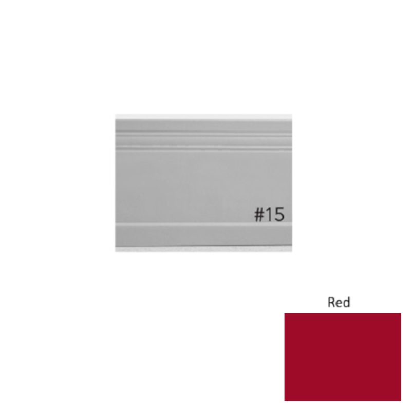 Pinnacle Plus #15 Impluse Red Rubber Coil Wall Base, 5 1/4" x 60 ft