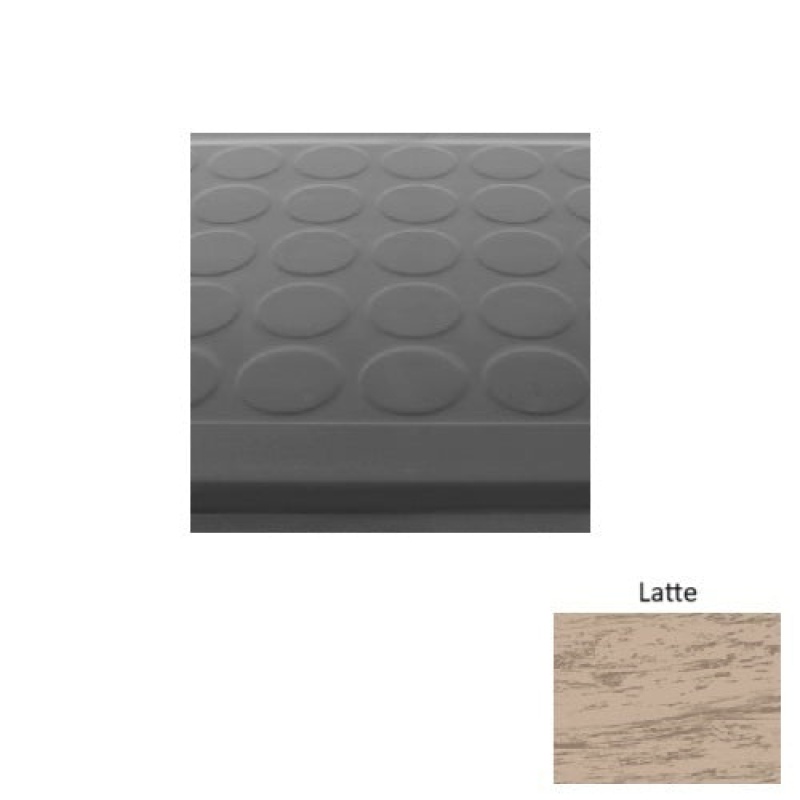 Marbleized 92 Latte Low Profile Raised Circular Rubber Stair Tread