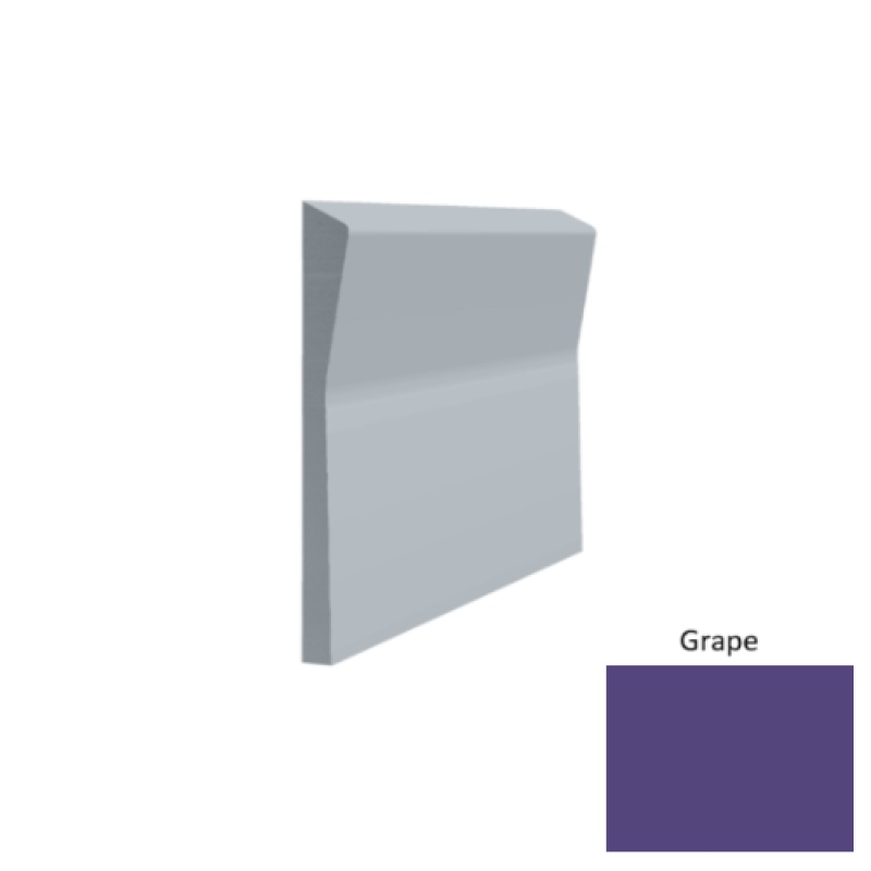 Contours #70 Valiant Grape Rubber Profiled Wall Base - Satin - 4 1/2" X 8 Ft