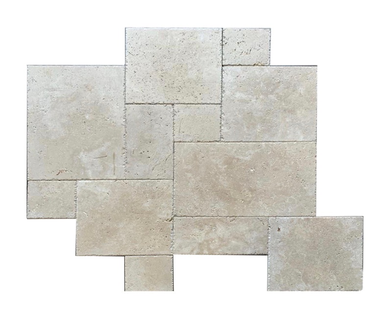 Tuscany Cream Travertine Versailles Pattern Tile