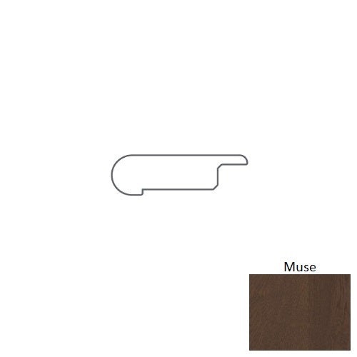 Expressions Muse Hardwood Moulding/Trim – 3" x 78" Overlap Stairnose, UV Aluminum Oxide