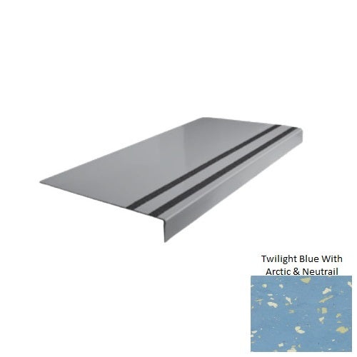 Spextones Twilight Blue Rubber Stair Tread