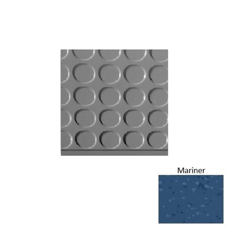 Symmetry 97 Mariner Vantage Raised Circular 15" Depth Rubber (Sq) Stair Tread - Textured