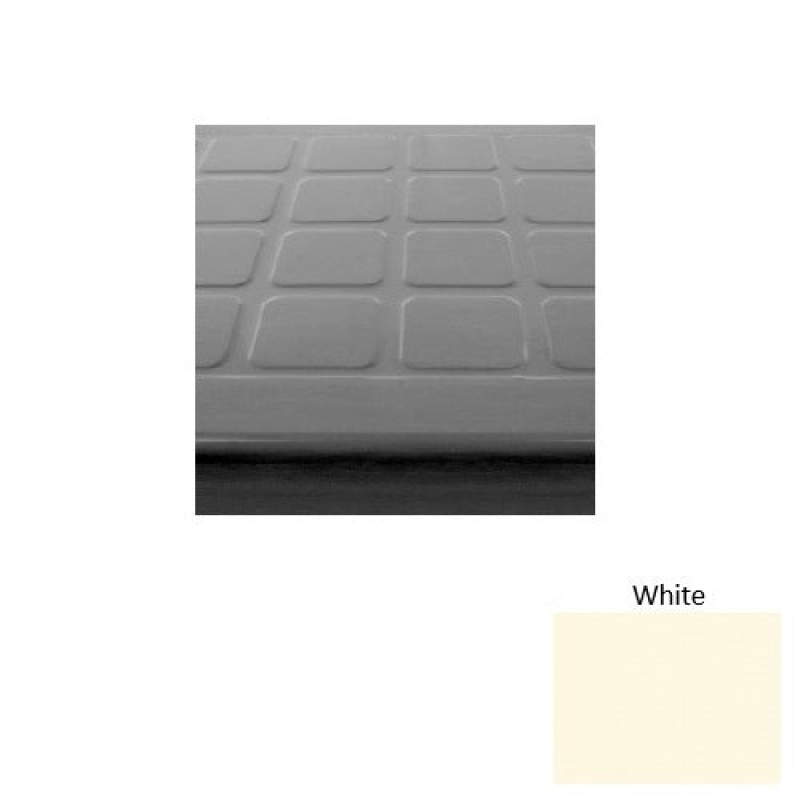 Roppe Solid 94 White Raised Square Rubber Stair Tread