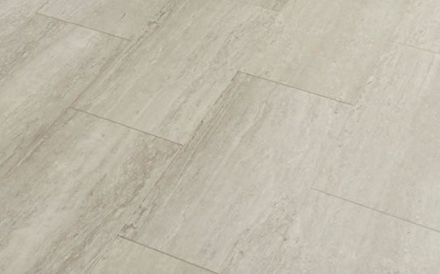 Romano Travertine Rigid Vinyl Tile - Low Gloss - 12" X 24"